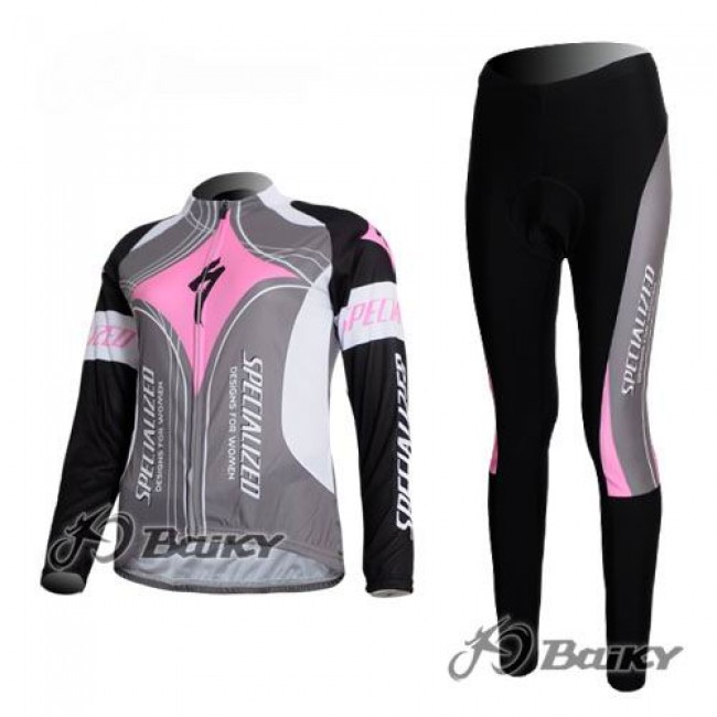Specialized Pro Team S-Works Fahrradbekleidung Radtrikot Satz Langarm und Lange Fahrradhose Rosa Grau Damen Radtrikot Kaufen Specialized Pro Team S-Works Fahrradbekleidung Radtrikot Satz Langarm und Lange Fahrradhose Rosa Grau Damen Radtrikot Kaufen