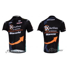 2012 TX active bianchi Pro Team Radtrikot Kurzarm Schwarz Radtrikot Kaufen
