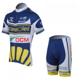 2013 Vacansoleil-DCM Pro Team Radtrikot Kurzarm und Kurz Radhose Kits Blau Radtrikot Kaufen