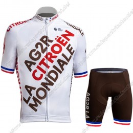 Profiteams Ag2r Mondiale Citroen 2021 France Fahrradbekleidung Satz Radtrikot Kurzarm+Radho Radtrikot Kaufen