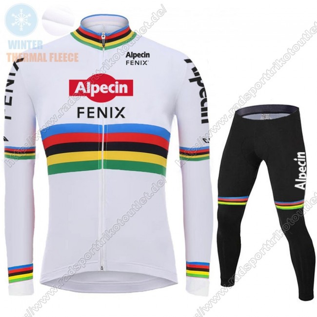 Profiteams Winter 2021 Alpecin Fenix World Champion Weiß Radsport Fahrradbekleidung Trikot Langarm+Lang Trägerho Radtrikot Kaufen Profiteams Winter 2021 Alpecin Fenix World Champion Weiß Radsport Fahrradbekleidung Trikot Langarm+Lang Trägerho Radtrikot Kaufen