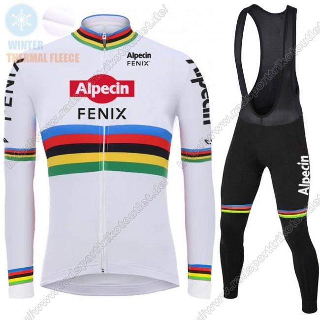 Profiteams Winter 2021 Alpecin Fenix World Champion Weiß Radsport Fahrradbekleidung Trikot Langarm+Lang Trägerho Radtrikot Kaufen Profiteams Winter 2021 Alpecin Fenix World Champion Weiß Radsport Fahrradbekleidung Trikot Langarm+Lang Trägerho Radtrikot Kaufen