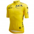 Herren Gelbes Trikot Tour de France 2024 Fan Linie Radtrikot Kaufen