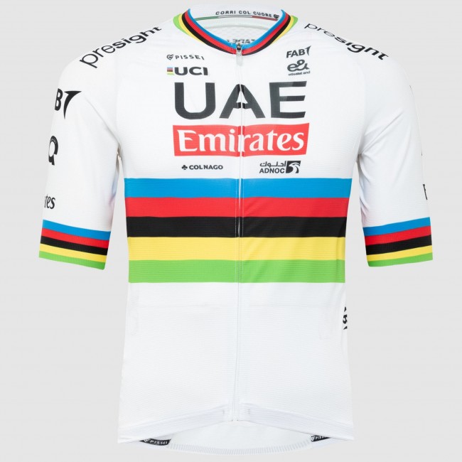 Herren Team UAE 2024 Pissei trikot-Weltmeister Radtrikot Kaufen Herren Team UAE 2024 Pissei trikot-Weltmeister Radtrikot Kaufen
