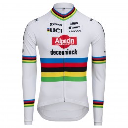 Herren Alpecin Deceuninck 2024 lang arm trikot-WC Radtrikot Kaufen