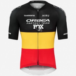 Herren Hiru Orbea Factory Team 2025 Core trikot-Belgischer Meister Radtrikot Kaufen