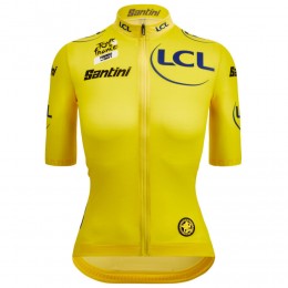 Damen Gelbes Trikot frau Tour de France 2025 Fan Line Radtrikot Kaufen