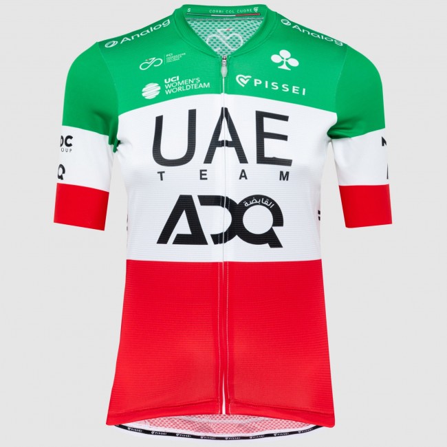 Damen Pissei UAE Team ADQ 2025 frau trikot-Italienischer meister Radtrikot Kaufen Damen Pissei UAE Team ADQ 2025 frau trikot-Italienischer meister Radtrikot Kaufen