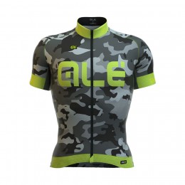 2016 ALE Graphics PRR Camo Radtrikot Kurzarm Fluo Grün Radtrikot Kaufen