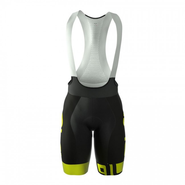 2016 Ale Graphics PRR Arcobaleno schwarz gelbs Fluo Fahrradbekleidung Kurz Trägerhose Radtrikot Kaufen 2016 Ale Graphics PRR Arcobaleno schwarz gelbs Fluo Fahrradbekleidung Kurz Trägerhose Radtrikot Kaufen