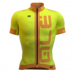 2016 ALE Graphics PRR Arcobaleno Radtrikot Kurzarm Fluo gelb Radtrikot Kaufen