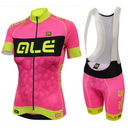 2016 Damen Ale Graphics PRR New Bubbles Pink Fahrradbekleidung Satz Fahrradtrikot Kurzarm Trikot und Kurz Trägerhose Radtrikot Kaufen