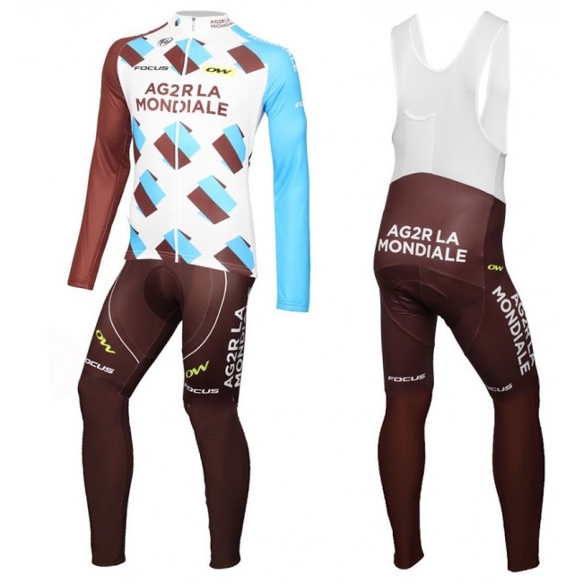2016 Team Ag2r Fahrradbekleidung Satz Radtrikot Langarm+Lang Trägerhose Radtrikot Kaufen 2016 Team Ag2r Fahrradbekleidung Satz Radtrikot Langarm+Lang Trägerhose Radtrikot Kaufen