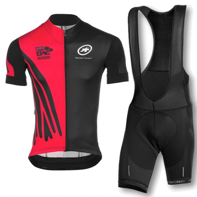 2016 Assos schwarz rot Fahrradbekleidung Radtrikot und Trägerhosen Set Radtrikot Kaufen 2016 Assos schwarz rot Fahrradbekleidung Radtrikot und Trägerhosen Set Radtrikot Kaufen