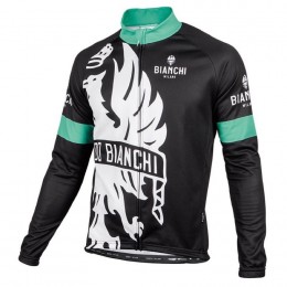 2016 Bianchi Milano Sorisole Schwarz-Grün Radtrikot Langarm Radtrikot Kaufen