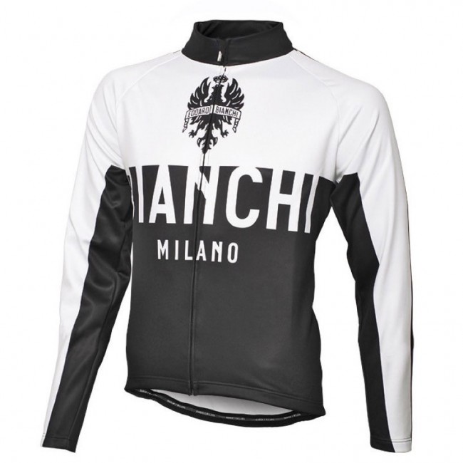 2016 Bianchi Milano Nalon Weiß-Schwarz Radtrikot Langarm Radtrikot Kaufen 2016 Bianchi Milano Nalon Weiß-Schwarz Radtrikot Langarm Radtrikot Kaufen