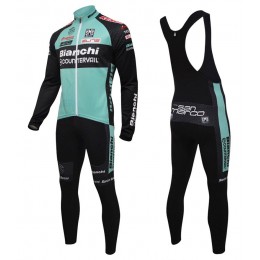 2016 Bianchi MTB Grün Fahrradbekleidung Satz Radtrikot Langarm+Lang Trägerhose Radtrikot Kaufen