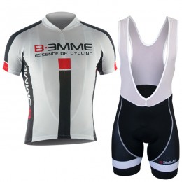 2016 Biemme Weiß Fahrradbekleidung Radtrikot und Trägerhosen Set Radtrikot Kaufen