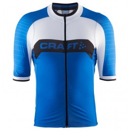 2016 CRAFT Gran Fondo Radtrikot Kurzarm blau Weiß Radtrikot Kaufen