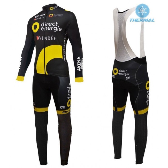 2016 Direct Energie Team Schwarz thermisch Fahrradbekleidung Satz Radtrikot Langarm+Lang Trägerhose Radtrikot Kaufen 2016 Direct Energie Team Schwarz thermisch Fahrradbekleidung Satz Radtrikot Langarm+Lang Trägerhose Radtrikot Kaufen