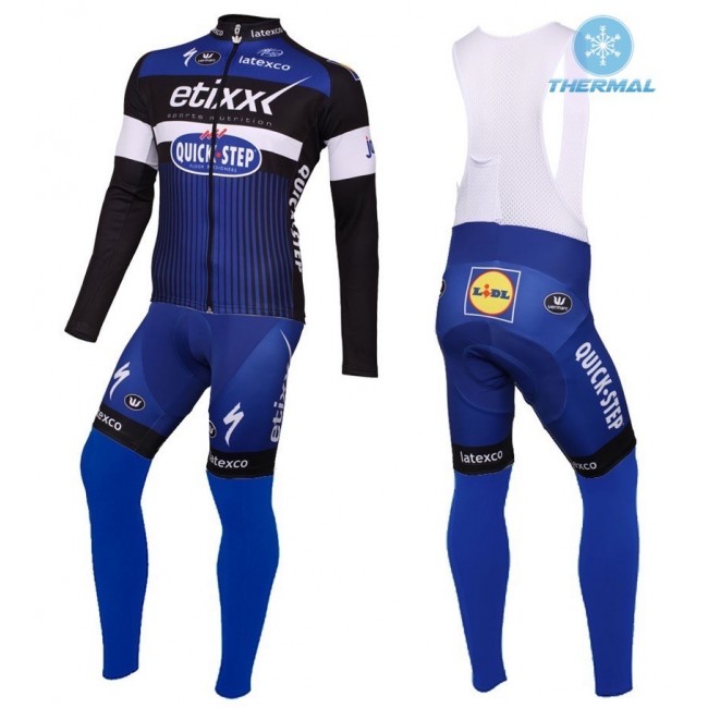 2016 Etixx-Quick Step Blau thermisch Fahrradbekleidung Satz Radtrikot Langarm+Lang Trägerhose Radtrikot Kaufen 2016 Etixx-Quick Step Blau thermisch Fahrradbekleidung Satz Radtrikot Langarm+Lang Trägerhose Radtrikot Kaufen