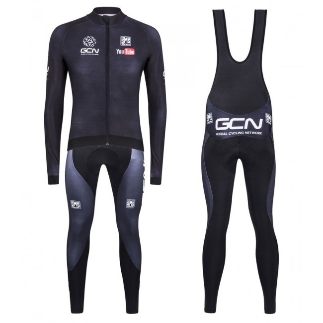2016 GCN Sleek H20 Schwarz Fahrradbekleidung Satz Radtrikot Langarm+Lang Trägerhose Radtrikot Kaufen 2016 GCN Sleek H20 Schwarz Fahrradbekleidung Satz Radtrikot Langarm+Lang Trägerhose Radtrikot Kaufen