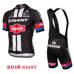 2016 Giant Fahrradbekleidung Satz Fahrradtrikot Kurzarm Trikot und Kurz Trägerhose 02 Radtrikot Kaufen