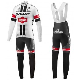 2016 Giant Alpecin TDF Ausgabe Weiß Fahrradbekleidung Satz Radtrikot Langarm+Lang Trägerhose Radtrikot Kaufen