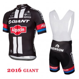 2016 Giant Fahrradbekleidung Satz Fahrradtrikot Kurzarm Trikot und Kurz Trägerhose Radtrikot Kaufen
