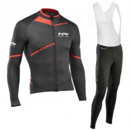 2016 Northwave Grün Rot Fahrradbekleidung Langarm Radtrikot und Trägerhosen Set Radtrikot Kaufen