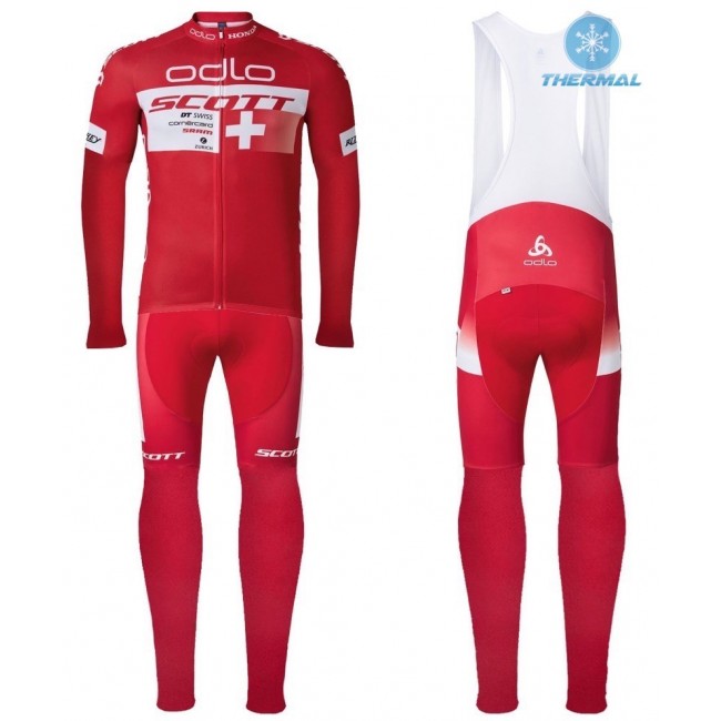 2016 Scott ODLO Team Rot thermisch Fahrradbekleidung Satz Radtrikot Langarm+Lang Trägerhose Radtrikot Kaufen 2016 Scott ODLO Team Rot thermisch Fahrradbekleidung Satz Radtrikot Langarm+Lang Trägerhose Radtrikot Kaufen