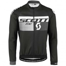 2016 Scott RC Schwarz-Grau Radtrikot Langarm Radtrikot Kaufen