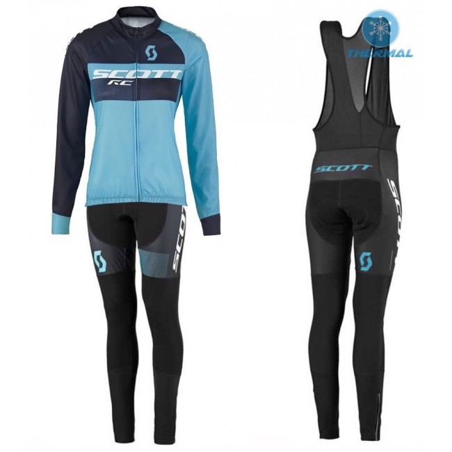 2016 Scott RC Schwarz-Blau Damen thermisch Fahrradbekleidung Satz Radtrikot Langarm+Lang Trägerhose Radtrikot Kaufen 2016 Scott RC Schwarz-Blau Damen thermisch Fahrradbekleidung Satz Radtrikot Langarm+Lang Trägerhose Radtrikot Kaufen