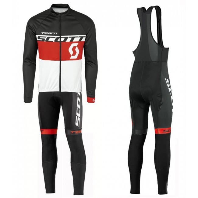 2016 Scott Team Schwarz-Rot-Weiß Fahrradbekleidung Satz Radtrikot Langarm+Lang Trägerhose Radtrikot Kaufen 2016 Scott Team Schwarz-Rot-Weiß Fahrradbekleidung Satz Radtrikot Langarm+Lang Trägerhose Radtrikot Kaufen