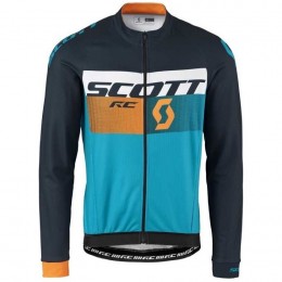 2016 Scott RC Schwarz-Gelb-Blau Radtrikot Langarm Radtrikot Kaufen