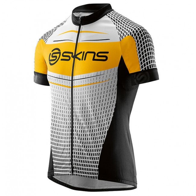 2016 Skins Promo Radtrikot Kurzarm schwarz Weiß gelb Radtrikot Kaufen 2016 Skins Promo Radtrikot Kurzarm schwarz Weiß gelb Radtrikot Kaufen