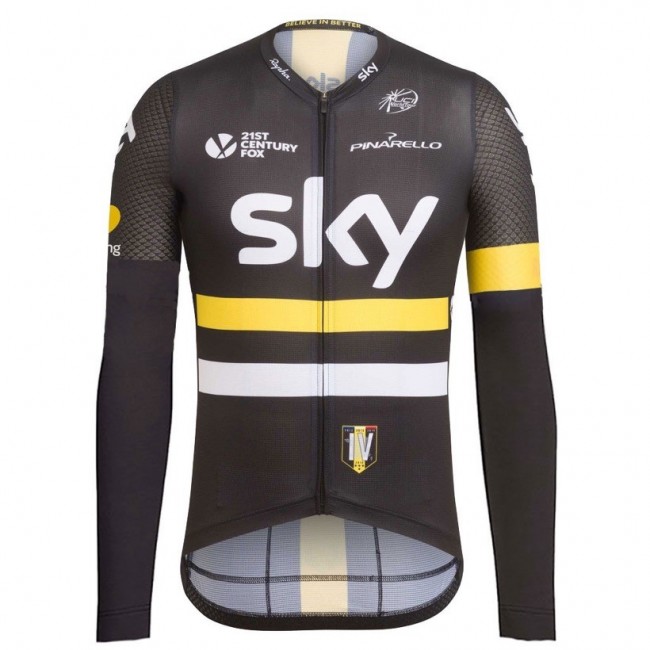 2016 Team Sky IV Schwarz-Gelb Radtrikot Langarm Radtrikot Kaufen 2016 Team Sky IV Schwarz-Gelb Radtrikot Langarm Radtrikot Kaufen