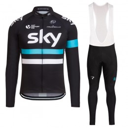 2016 Sky Fahrradbekleidung Radtrikot Satz Langarm und Lange Trägerhose Radtrikot Kaufen