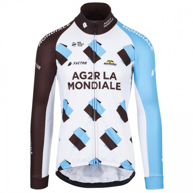 2017 AG2R La Mondiale Weiß Radtrikot Langarm Radtrikot Kaufen 2017 AG2R La Mondiale Weiß Radtrikot Langarm Radtrikot Kaufen