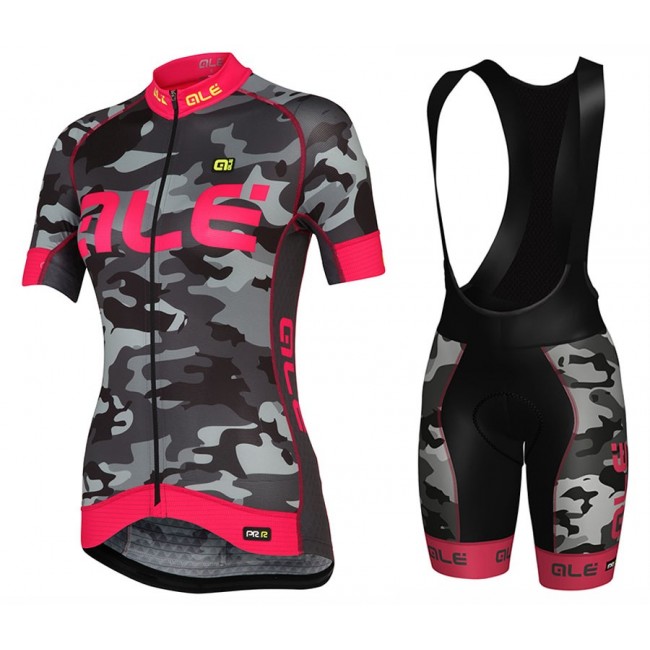 2017 Damen Ale Graphics PRR Camo Schwarz-Rose Fahrradbekleidung Satz Radtrikot Kurzarm+Kurz Trägerhose Radtrikot Kaufen 2017 Damen Ale Graphics PRR Camo Schwarz-Rose Fahrradbekleidung Satz Radtrikot Kurzarm+Kurz Trägerhose Radtrikot Kaufen