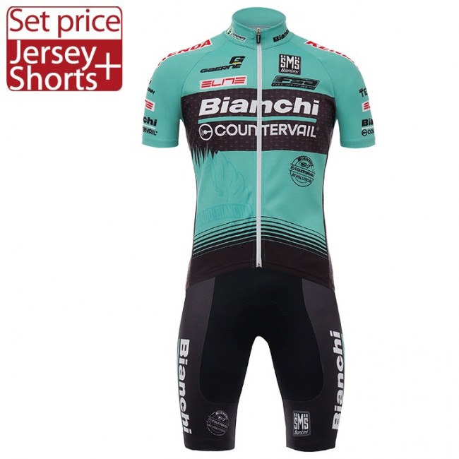 2017 Bianchi Countervail Fahrradbekleidung Satz Radtrikot Kurzarm+Kurz Radhose Radtrikot Kaufen 2017 Bianchi Countervail Fahrradbekleidung Satz Radtrikot Kurzarm+Kurz Radhose Radtrikot Kaufen