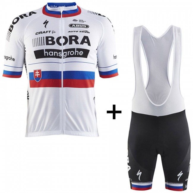 BORA Hansgrohe Pro Team 2017 Champion Slovaque Fahrradbekleidung Satz Radtrikot Kurzarm+Kurz Trägerhose Radtrikot Kaufen BORA Hansgrohe Pro Team 2017 Champion Slovaque Fahrradbekleidung Satz Radtrikot Kurzarm+Kurz Trägerhose Radtrikot Kaufen