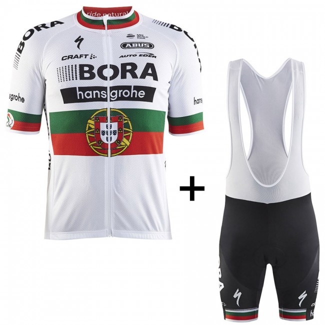 BORA Hansgrohe Pro Team 2017 Champion Portugais Fahrradbekleidung Satz Radtrikot Kurzarm+Kurz Trägerhose Radtrikot Kaufen BORA Hansgrohe Pro Team 2017 Champion Portugais Fahrradbekleidung Satz Radtrikot Kurzarm+Kurz Trägerhose Radtrikot Kaufen