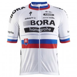 BORA Hansgrohe Pro Team 2017 Champion Slovaque Radtrikot Kurzarm Radtrikot Kaufen