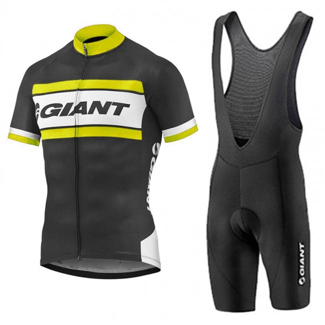 2017 Giant Gelb Schwarz Fahrradbekleidung Satz Radtrikot Kurzarm+Kurz Trägerhose Radtrikot Kaufen 2017 Giant Gelb Schwarz Fahrradbekleidung Satz Radtrikot Kurzarm+Kurz Trägerhose Radtrikot Kaufen