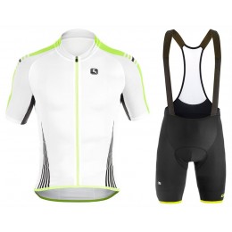 2017 Giordana Sahara Weiß-Vert Fahrradbekleidung Satz Radtrikot Kurzarm+Kurz Trägerhose Radtrikot Kaufen