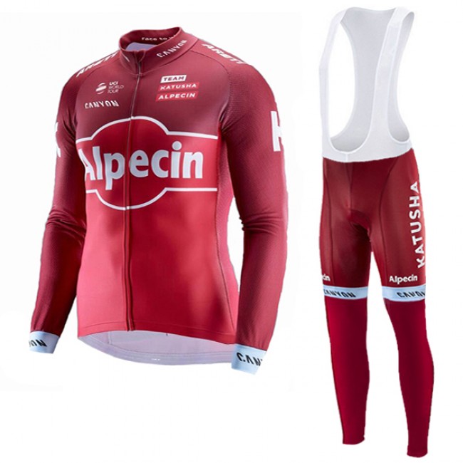 2017 KATUSHA Alpecin Fahrradbekleidung Satz Radtrikot Langarm+Lang Trägerhose Radtrikot Kaufen 2017 KATUSHA Alpecin Fahrradbekleidung Satz Radtrikot Langarm+Lang Trägerhose Radtrikot Kaufen