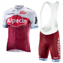 KATUSHA Alpecin Pro 2017 Fahrradbekleidung Satz Radtrikot Kurzarm+Kurz Trägerhose Radtrikot Kaufen