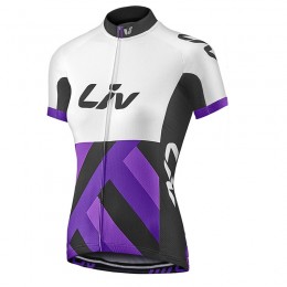 2017 Liv Damen Weiß-lila Radtrikot Kurzarmen Radtrikot Kaufen