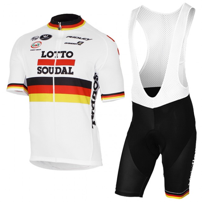 2017 LOTTO SOUDAL Germany Weiß Fahrradbekleidung Satz Radtrikot Kurzarm+Kurz Trägerhose Radtrikot Kaufen 2017 LOTTO SOUDAL Germany Weiß Fahrradbekleidung Satz Radtrikot Kurzarm+Kurz Trägerhose Radtrikot Kaufen